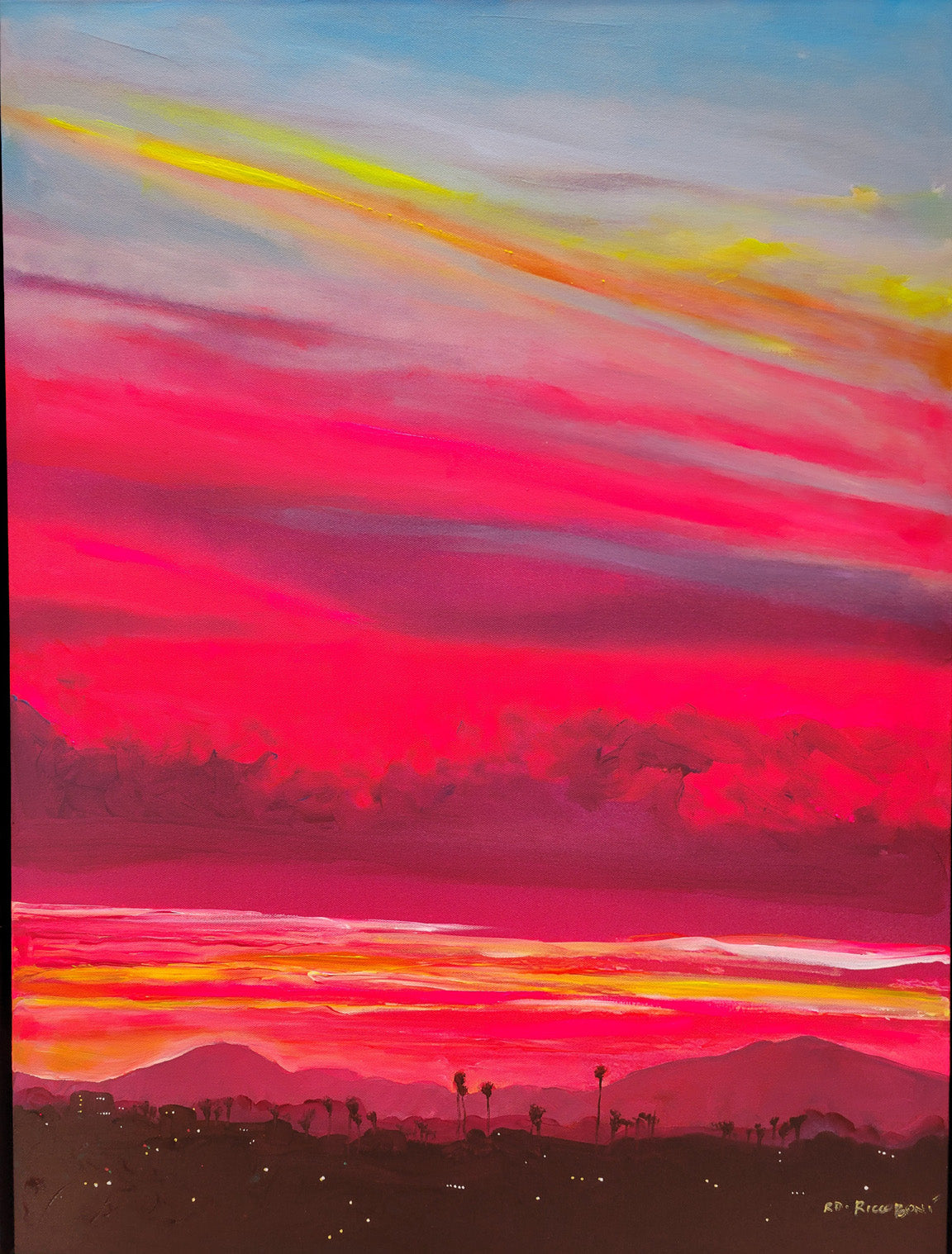 Sunrise San Diego - Signed Art Print by RD Riccoboni