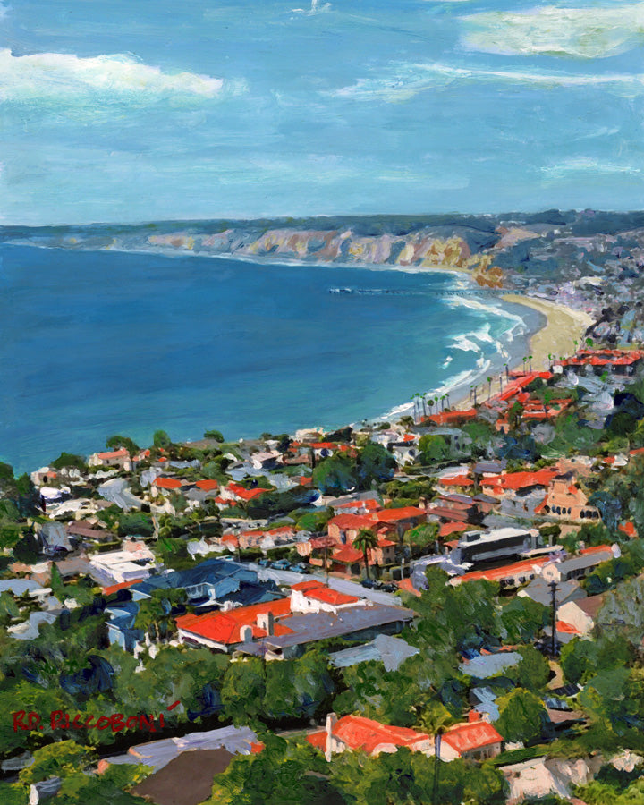 La Jolla Rooftops - Canvas Giclée by RD Riccoboni