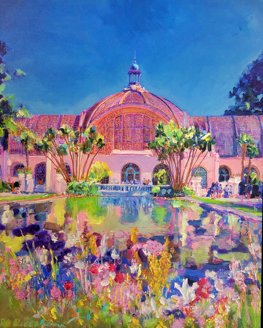 Botanical Building Balboa Park San Diego - Signed Print by RD Riccoboni