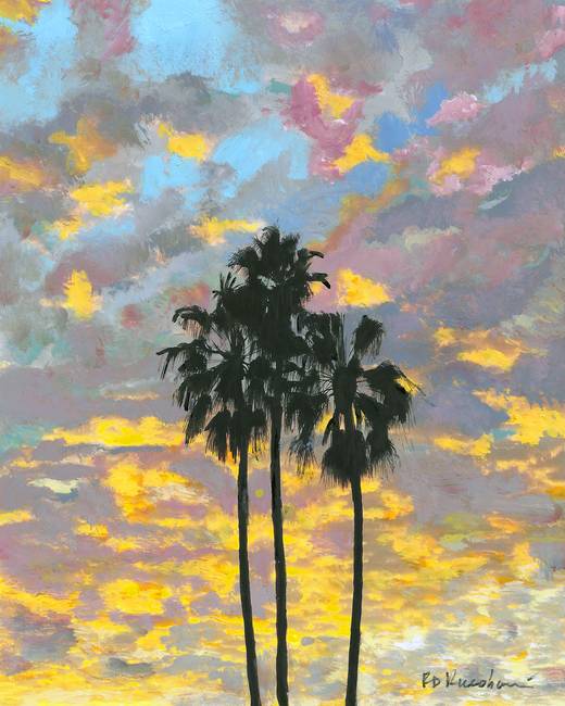 Balboa Park San Diego Sunset - Signed Art Print by RD Riccoboni