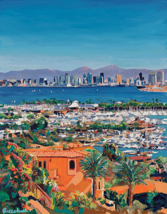 San Diego Bay - Signed Art Print by RD Riccoboni